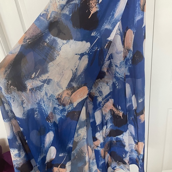 Bright blue floral Reiss dress - XS/S size 2/4 - Picture 6 of 8